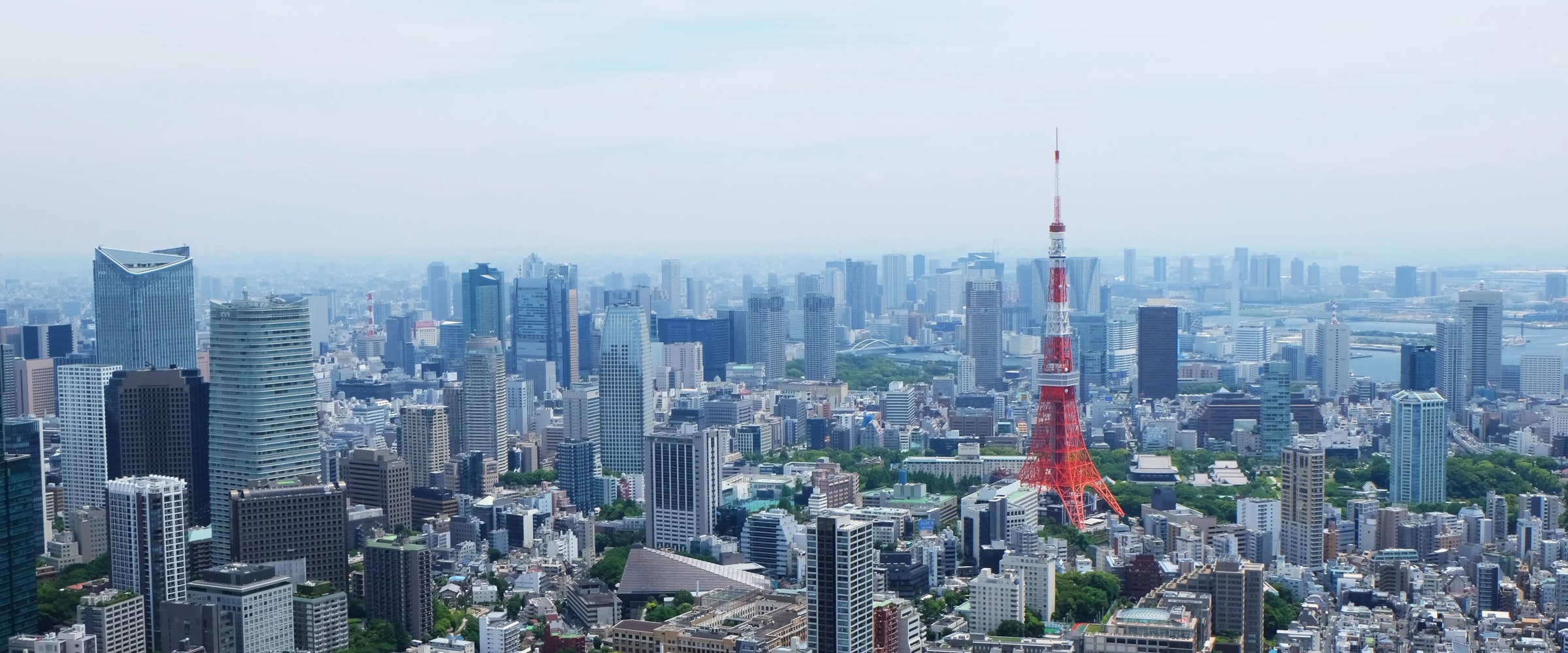 Tokyo skyline with Tokyo Tower in daylight